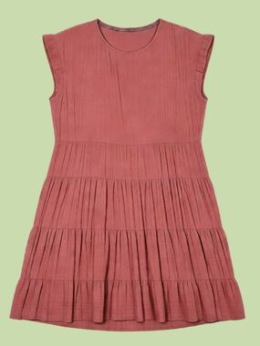 Knox Rose Girls' Rose Tiered Sleeveless Dress